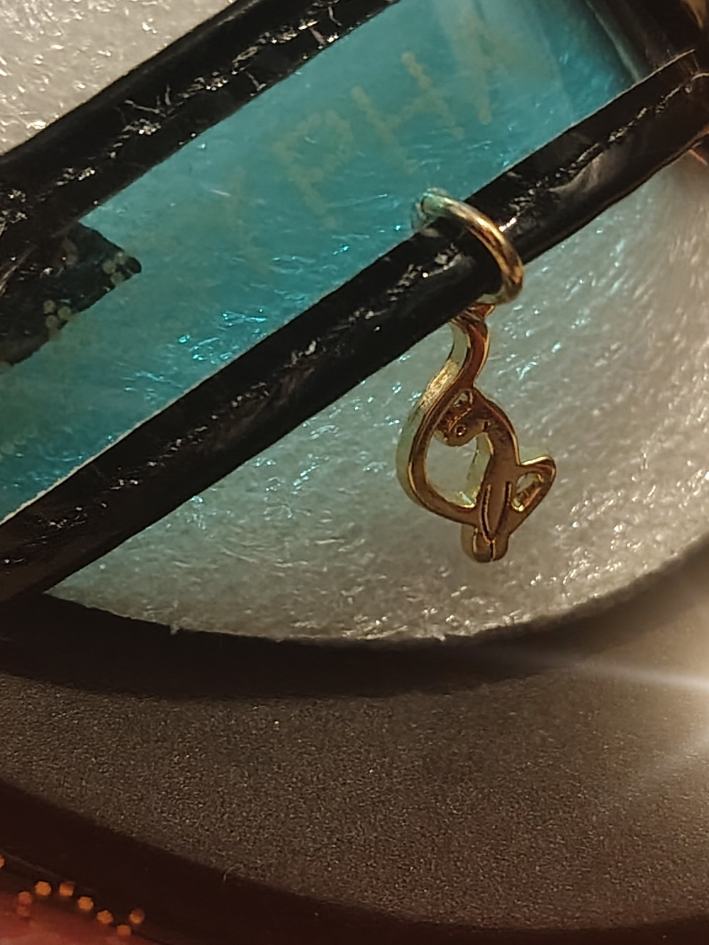 🎉BRAND NEW IN BOX🎉 Baby Phat Girls' Black and Turquoise Wedge Sandals - Picture 3 of 6